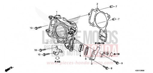 CYLINDER/REED VALVE NSS300AK de 2019